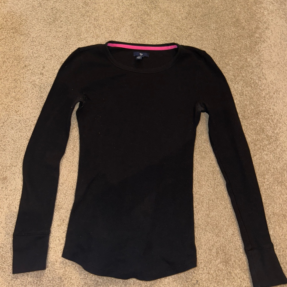 GAP Classic Black Long Sleeve Tee
